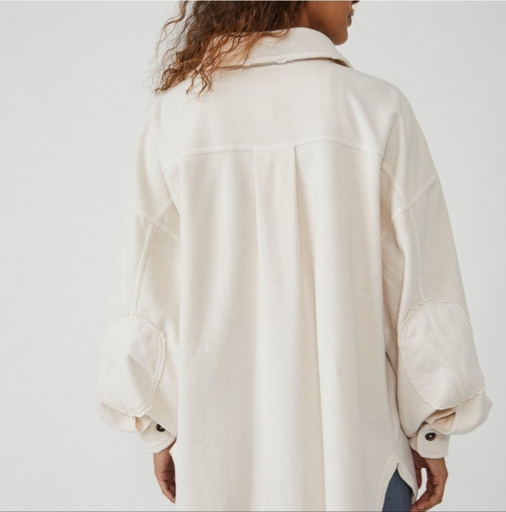 Free People Cream Utility Jacket - Picture 3 of 6